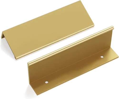 Vista 28 de Goldenwarm - Paquete de 10 tiradores negros de 2-1/2 pulgadas con borde de dedo, tiradores para cajones de cocina, color negro mate, manijas