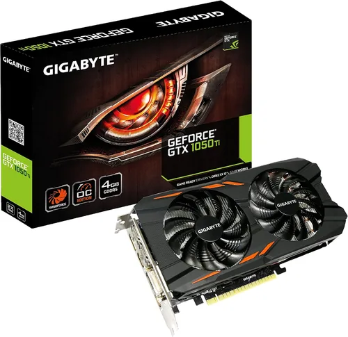 Vista 9 de Tarjeta gráfica Gigabyte Geforce GTX 1050 Ti Windforce (GV-N105TWF2OC-4GD)