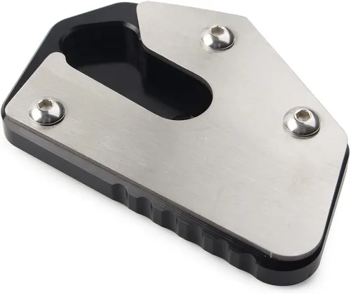 Vista 6 de 1 unids negro motocicleta Kickstand pie pie pie extensión pad placa de soporte para Suzuki V-STROM VSTROM DL650 650XT