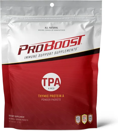 Vista 9 de Thymic Protein A - Paquetes de polvo (4 McG TPA) – Suplemento de apoyo del sistema inmunológico – Fórmula totalmente natural, sin OMG – 10 paquetes