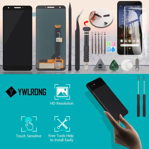 Vista 7 de Pantalla para Google Pixel 3A OLED Reemplazo de pantalla táctil LCD digitalizador Asamblea para Google Pixel 3A G020A G020E G020B LCD