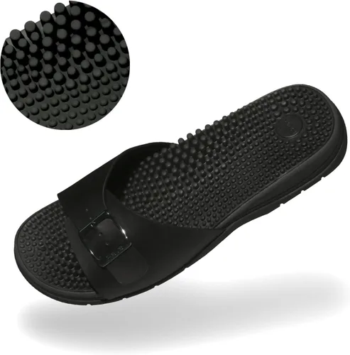 Vista 7 de Revs Classic Reflexology Massage Sandals. Shock Absorbing Cushion Sole, Orthotic Arch. Helps Flat Feet, Fallen Arches, Plantar Fasciitis