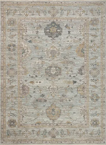 Vista 3 de Loloi Magnolia Home Millie Sky/Gold - Alfombra de área de 7'-10" x 10' Cielo/Oro
