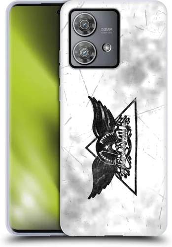 Vista 65 de Head Case Designs Officially Licensed Aerosmith 1987 Permanent Vacation Black and White Gel Case [Military Grade Protection] Compatible with Moto E7