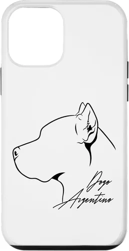 Vista 12 de iPhone 15 Funny proud Dogo Argentino perfil perro mamá perro caso