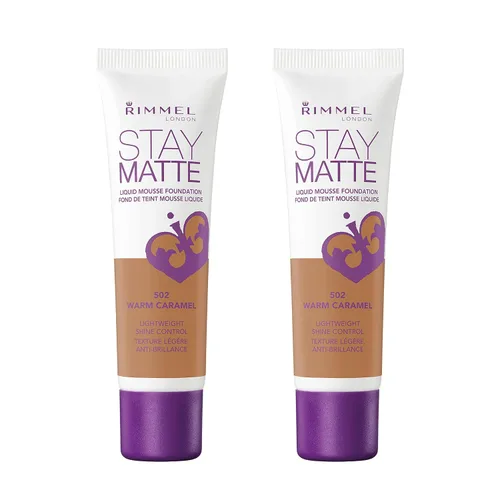 Vista 9 de 3 x Rimmel London Stay Matte - Base líquida mousse mate 30ml - 201 Beige clásico