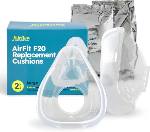 Vista 9 de Cojín de repuesto mediano AirFit F20, compatible con máscara Airfit F20, cojín de silicona curado con platino para un sellado suave y sin fugas