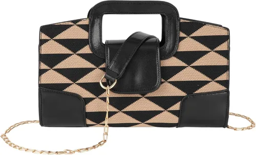 Vista 13 de Bolso de mano para mujer, estilo vintage, con solapa, bolso de mano de noche