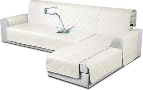 Vista 18 de TAOCOCO Fundas de Sofá Seccional 100% Impermeables en Forma de L, Fundas de Sofá de 3 Piezas, Funda de Chaise Lounge para Mascotas y Niños, Fundas