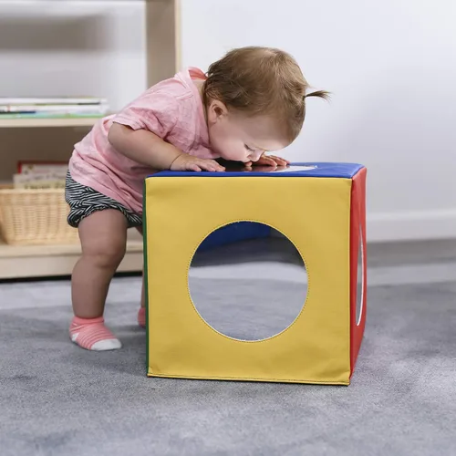 Vista 10 de ECR4Kids SoftZone cubo espejo, juguete sensorial, varios