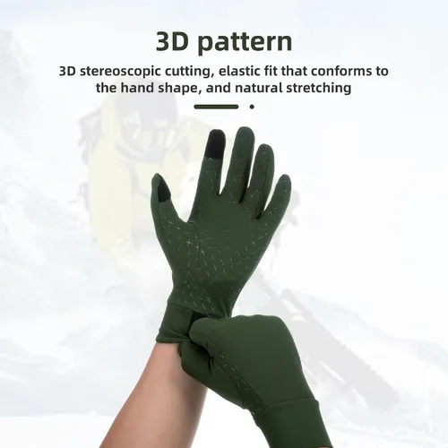 Vista 6 de YKYWBIKE Guantes de ciclismo de invierno para hombres y mujeres, guantes de bicicleta acolchados para pantalla táctil, resistentes al agua