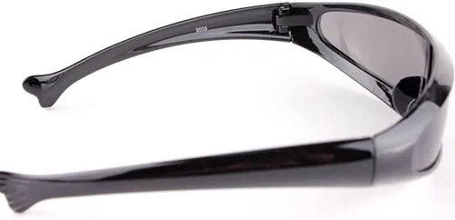 Vista 4 de Gafas de sol con visera Cyberpunk futurista con lente espejada, lentes de sol estrechos, personalidad, disfraz de cosplay, accesorios de fotos