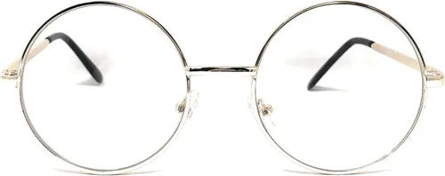 Vista 2 de Gafas de sol redondas retro o gafas transparentes unisex estilo hippie