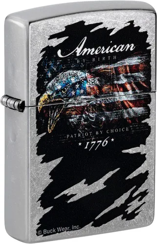 Vista 12 de Zippo encendedores con la bandera de EE. UU.