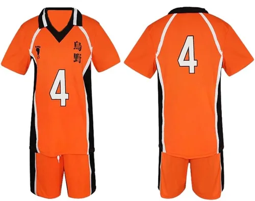 Vista 2 de XIAMUSZ Karasuno - Disfraz de camiseta para Halloween, uniforme corto