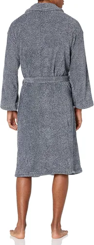 Vista 3 de Nautica Bata de manga larga con cuello de chal de felpa suave para hombre