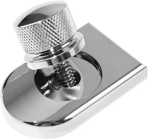 Vista 8 de Cromo plateado para perno de asiento Harley Perno/tornillo de acero inoxidable con cubierta de perilla de montaje Compatible con Harley-Davidson