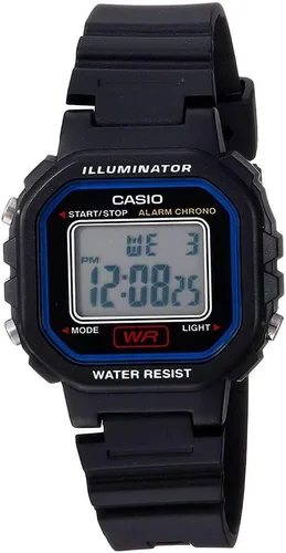Vista 5 de Casio LA20WH Series Women's Digital Watch Water Resistant LED Light Auto Calendar Date Display 1/100 SEC Stopwatch Regular Time