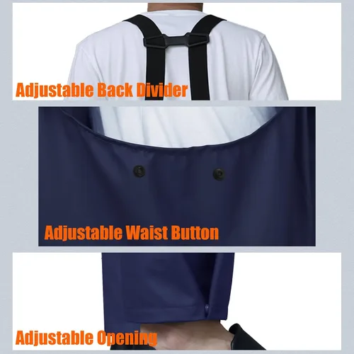 Vista 2 de RainRider Pantalones de lluvia con peto de trabajo para hombres y mujeres, pantalones resistentes al agua, pantalones de trabajo, overol de pesca