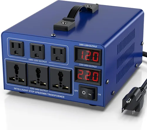 Vista 8 de Transformador de conversión de voltaje de 500 vatios Transformador de paso arriba/paso abajo de alta resistencia AC 110V/120V/220V/240V conversión