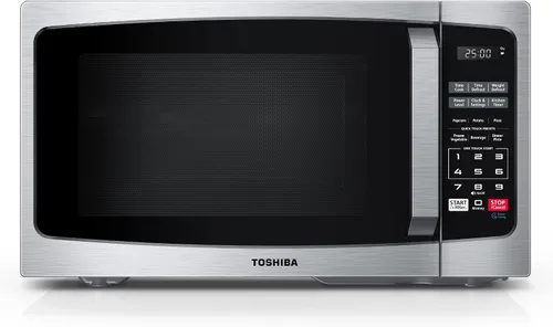 Vista 13 de TOSHIBA Horno de microondas combinado con freidora de aire 8 en 1 para encimera, con convección, parrilla, modo de eliminación de olores, plato