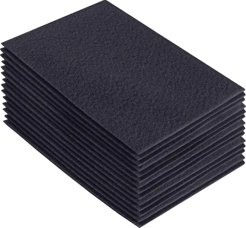 Vista 187 de FabricLA Hojas de fieltro acrílico para manualidades, cuadrados de fieltro precortados suaves de 4 x 4 pulgadas (3.9 in x 3.9 in), utiliza hojas