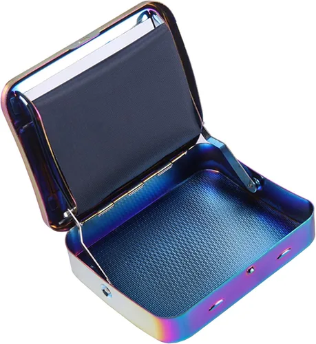 Vista 6 de VOVCIG Rodillo de cigarrillos de 2.756 in, rodillo de cigarrillo negro portátil grueso para papeles de 2.756 in, caja de rodadura automática