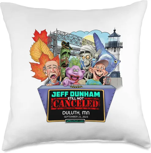 Vista 5 de JEFF DUNHAM Duluth, MN (2023) - Almohada (16 x 16 pulgadas), multicolor