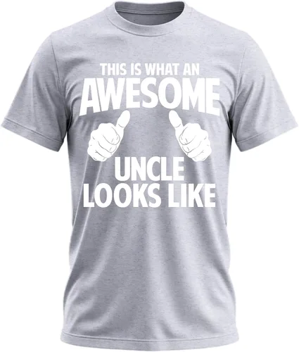 Vista 12 de Awesome Uncle Looks Like - Camiseta divertida para hombre Negro