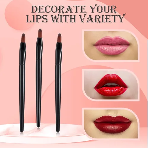 Vista 4 de Yaomiao 120 brochas desechables para labios, aplicadores de labios pequeños, cepillo multifuncional a granel para lápiz labial, maquillaje