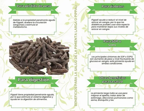 Vista 4 de AYURVEDASHREE Pimienta larga india entera prémium (Pippali) 3.53 oz - Auténtico pipli, thippili y pimienta negra larga