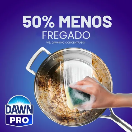 Vista 5 de Dawn Professional Detergente Jabón Lavavajillas Manual de Servicio Pesado para Ollas y Sartenes, 1 Galón (Caja de 2)