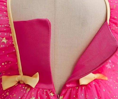 Vista 5 de Todder - Vestido de encaje para bebé, para fiesta de cumpleaños, bautizo
