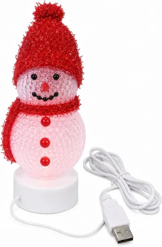 Vista 9 de Escritorio de alimentación USB multicolor brillante con ventosa LED para árbol de Navidad, luces LED brillantes para 5 pulgadas, mini 7
