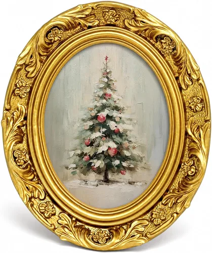 Vista 8 de Pequeño marco de fotos vintage de pingüino de Navidad