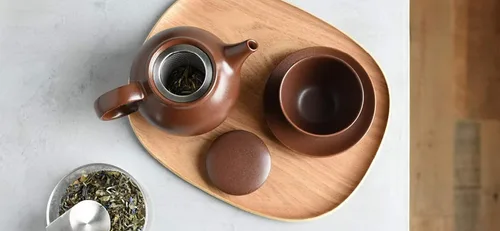 Vista 5 de KINTO 17145 PEBBLE - Taza y platillo, 6.1 fl oz (6.1 fl oz), verde musgo