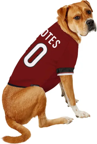 Vista 4 de Pets First NHL Arizona Coyotes Jersey para perros y gatos, talla XS. Deja que tu mascota sea un verdadero fanático de la NHL