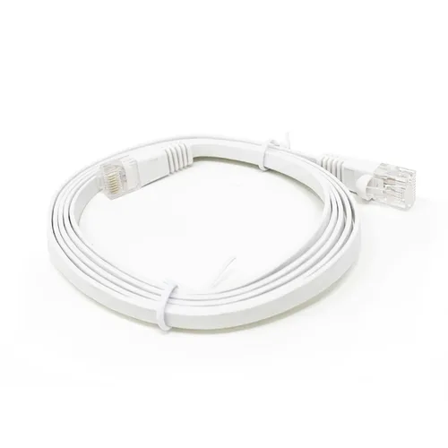 Vista 2 de Buhbo Cable de red Ethernet plano Cat6 de 2 pies RJ45 (paquete de 5)