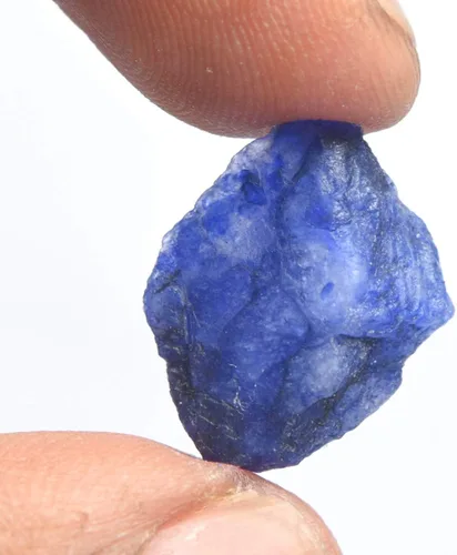 Vista 2 de GEMHUB Gema de zafiro azul auténtico con certificado de zafiro azul natural de 8.00 quilates, zafiro de cristal curativo rugoso, Gema, africano