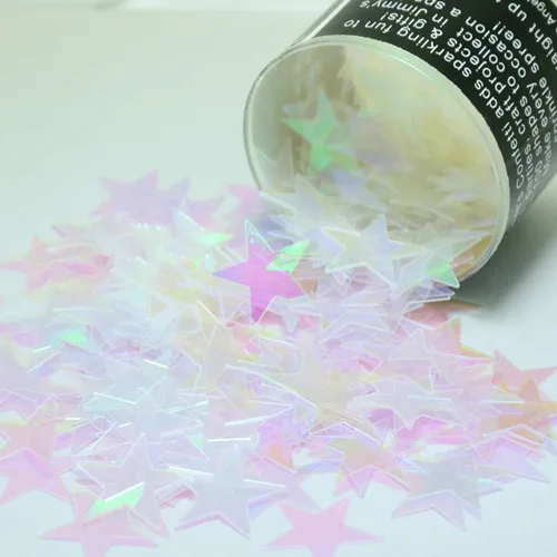 Vista 5 de Confetti Star 3/4" Azul Royal - Paquete al por menor #8623 QS0