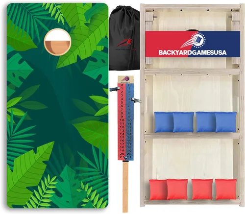 Vista 76 de CornholeGamesUSA Pro - Juego de tablas de Cornhole Fabricado en Estados Unidos Abedul báltico 3/4 Sin rebote Patas triples gruesas Dos