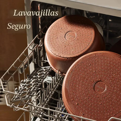 Vista 6 de CAROTE Juego de 22 utensilios de cocina de cerámica, juego de ollas y sartenes antiadherentes, asas extraíbles no tóxicas, aptos