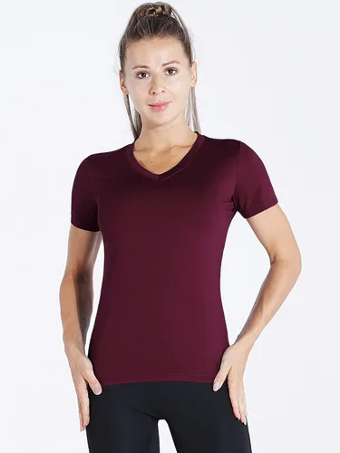 Vista 4 de CADMUS - Camisetas de compresión para mujer, paquete de 3/4/5 unidades, para correr, atléticas, de manga corta, para entrenamiento, yoga, gimnasio