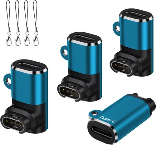Vista 14 de Adaptador de cable de carga USB C a Garmin Watch, paquete de 4, cable de carga Garmin tipo C para Fenix 9 8 7 6 Pro Solar, Vivoactive 6 5 4S, Venu 3