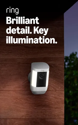 Vista 9 de [Usado] Ring Spotlight Cam Pro, Batería Detección de movimiento 3D, conversación bidireccional con Audio+ y Wi-Fi de doble banda (versión 2022)