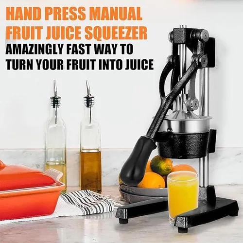 Vista 4 de Exprimidor manual profesional de limón, exprimidor manual comercial de prensa de frutas, sin pelar, sin necesidad de añadir agua, fácil operación