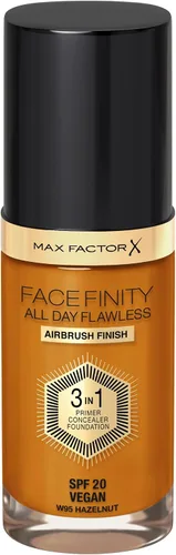 Vista 3 de Max Factor Facefinity 3 en 1 base de maquillaje líquida todo el día sin imperfecciones, SPF 20-32 Beige claro, 30 ml