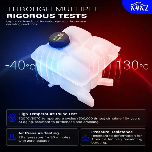 Vista 7 de X4XZ Tanque de expansión del radiador del depósito de refrigerante del motor delantero para Ford Focus 12-18 1.0L/2.0L/BATTERY EV, Escape 13-16