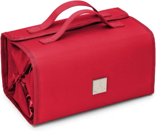 Vista 9 de ROYALFAIR Bolsa de maquillaje enrollable, bolsa de aseo de viaje para mujer con 4 bolsas transparentes aprobadas por la TSA, organizador de viaje