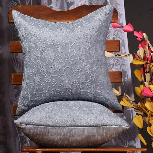 Vista 28 de Funda de almohada negra de 12 x 12 pulgadas, funda de almohada bordada, funda de cojín pequeña, almohada decorativa para sofá, fundas de almohada